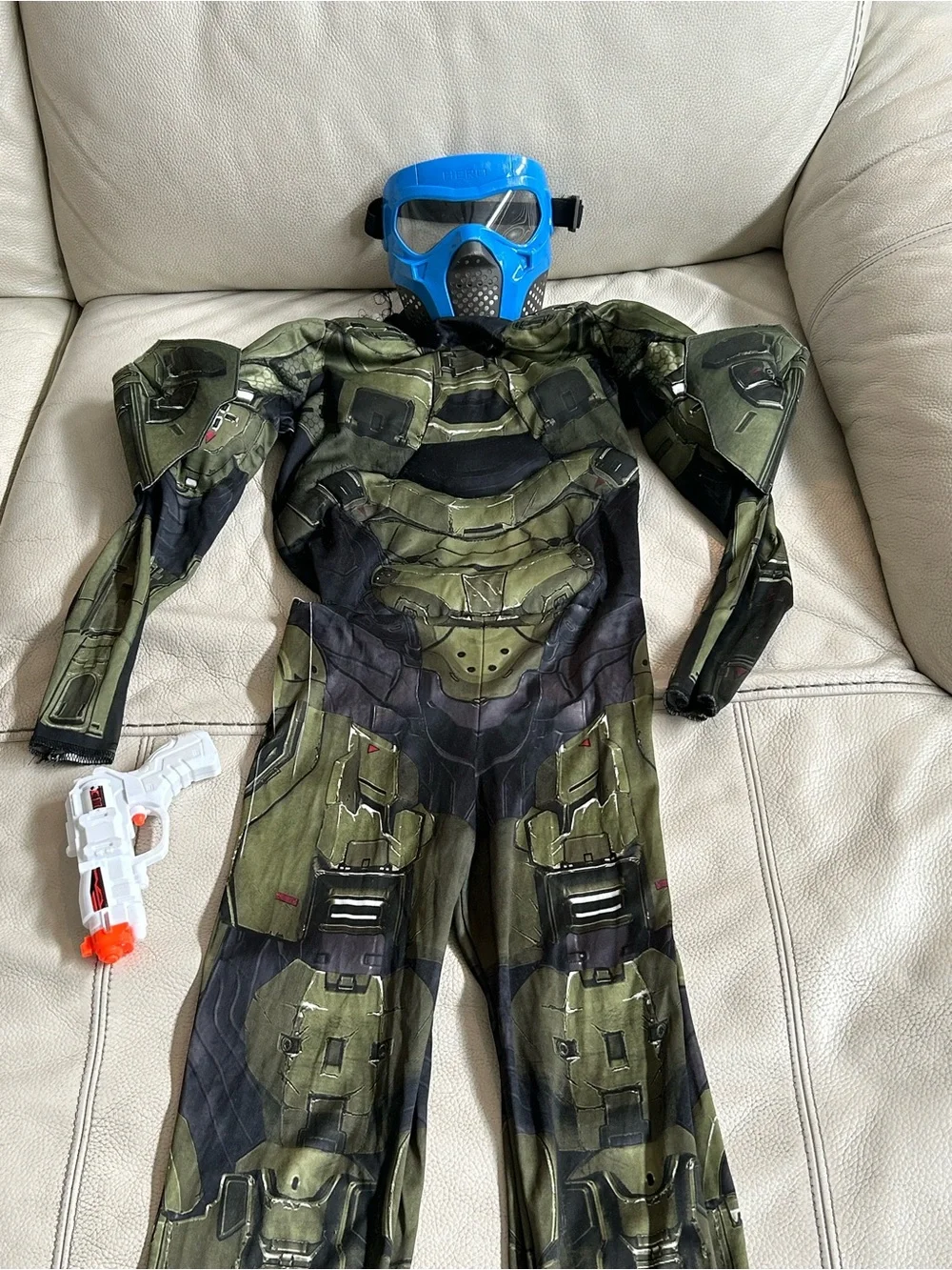 Kids Halloween Master Chief from Halo Infinite, Size M 7/8